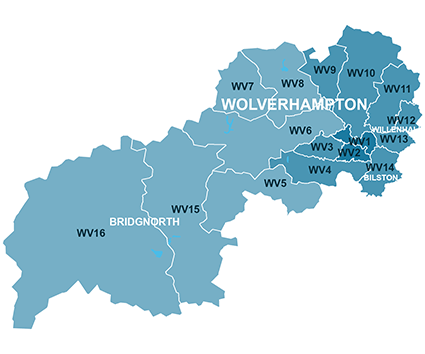 Wolverhampton Map (House Sale Data)